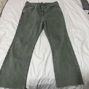 Zara Green Straight Leg Women's Jeans